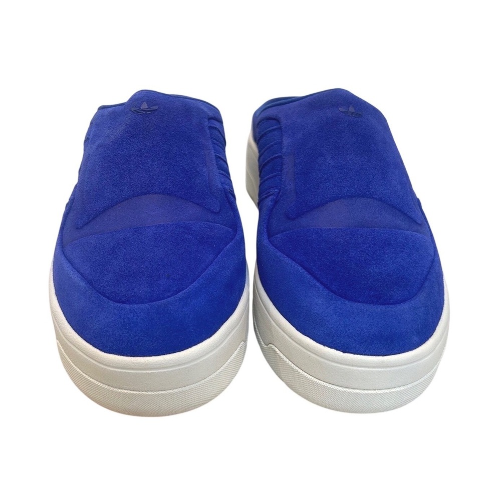 Adidas Adilette Comfort Slides Royal Blue Suede Mule Slip On Womens